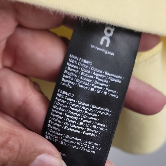 On Running Men's Soft Yellow Crewneck Sweater - Picture 3 of 7